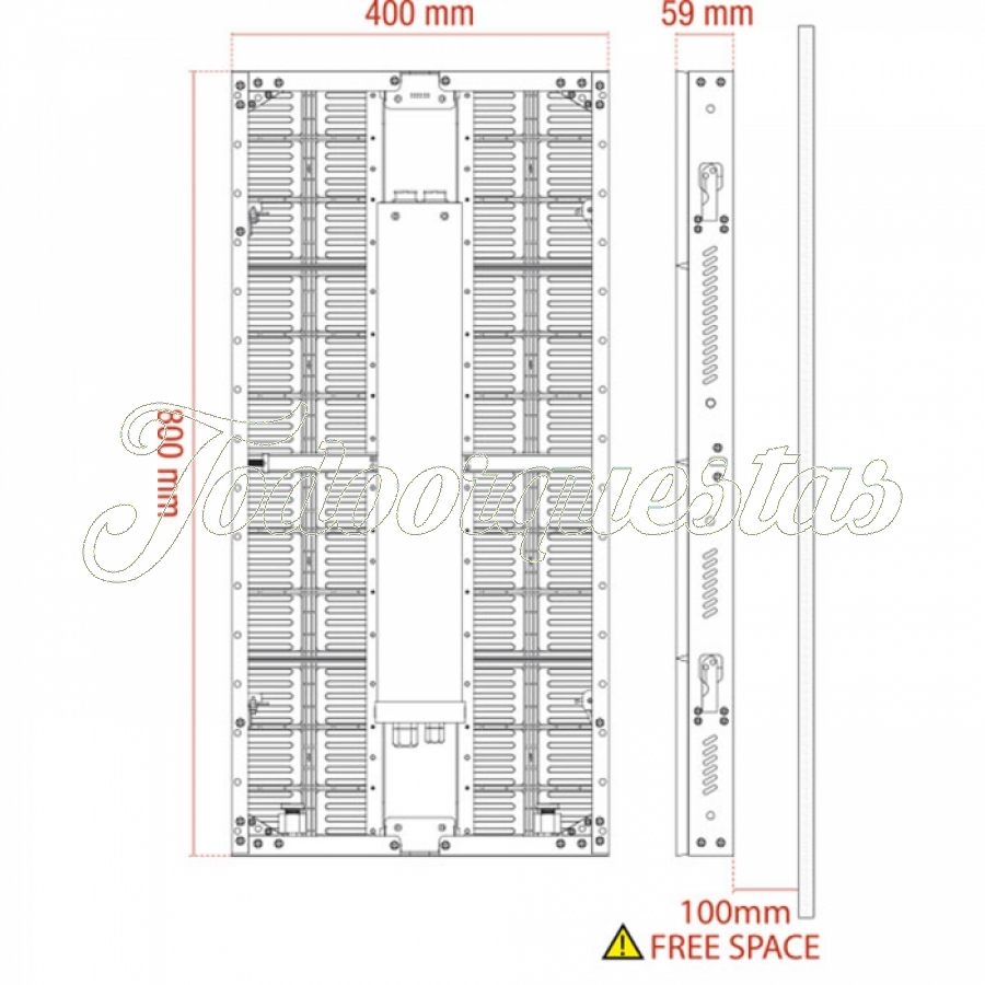 Pantalla led P12 Highlite DMT (No china)