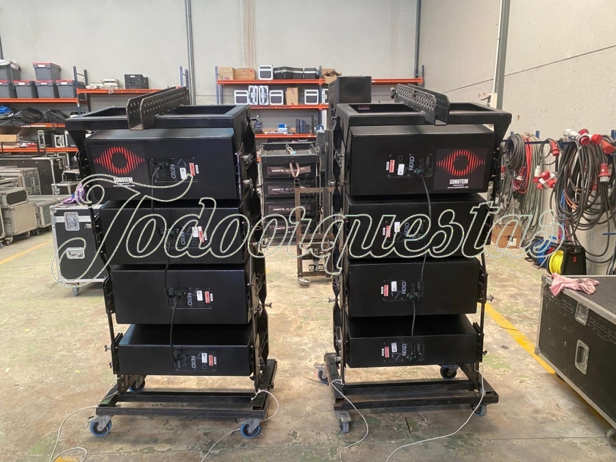 8 Nexo GEO S12 + 2 SUB CD18 + NXAMP 4x4